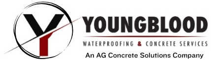 Youngblood Waterproofing & Concrete Services logo with tagline "An AG Concrete Solutions Company.